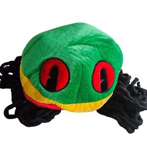Rainforest Cafe Rastacap Dreadlock‎ Hat Rasta Reggae Novelty Costume Kids